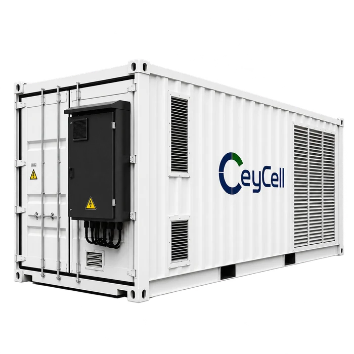 Original CeyCell 100 kW energy storage product photograph