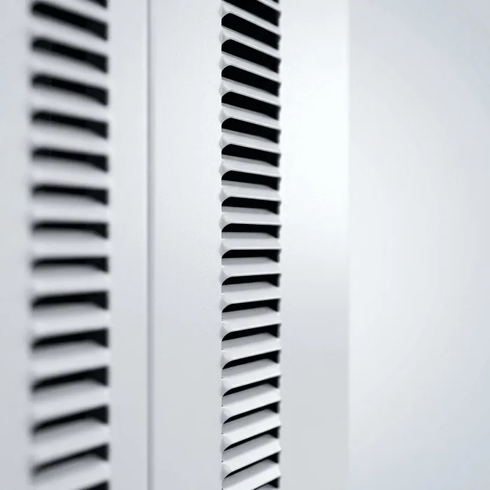 Close-up of passive cooling ventilation louvres